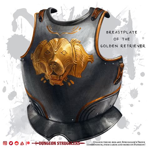 New Item Breastplate Of The Golden Retriever Armor Breastplate R