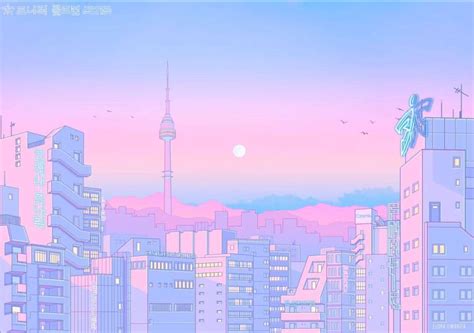 Pastel Retro Anime Aesthetic Desktop Wallpaper • Wallpaper For You Hd