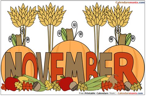 Free Printable November Clip Art 10 Free Cliparts Download Images On