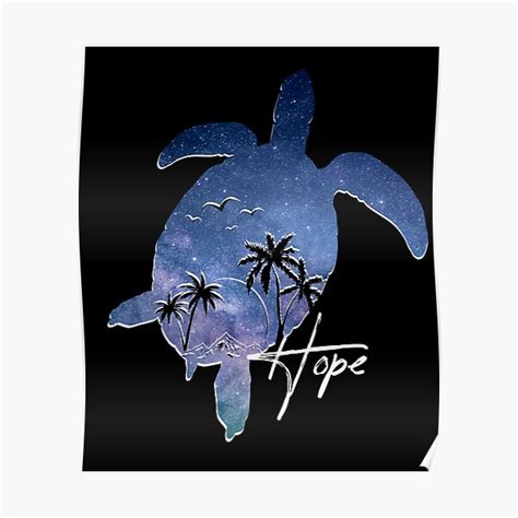 Galaxy Majestic Ocean Sea Turtle Animal Spirit Poster For Sale By