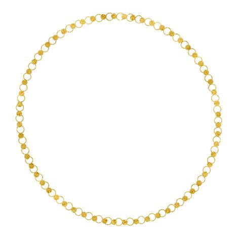 Gold Chain Circle Png Transparent Gold Glitter Chain Circle Shape