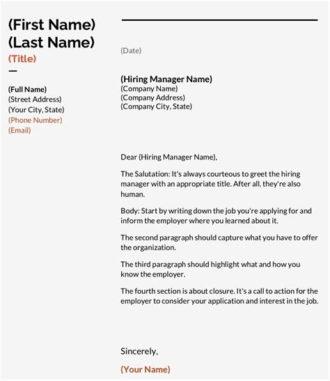 how to write a cover letter layout with examples and templates