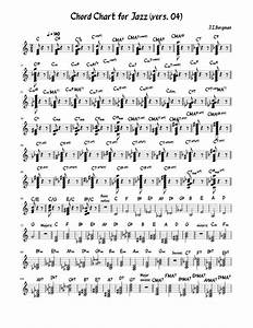 A Chord Chart For Jazz Sheet Music For Piano Solo Musescore Com