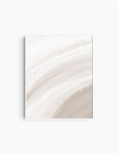 Watercolor Abstract Beige Aesthetic Watercolor Painting Printable
