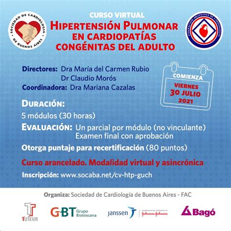 Curso Virtual Hipertensión Pulmonar En Cardiopatías Congénitas Del