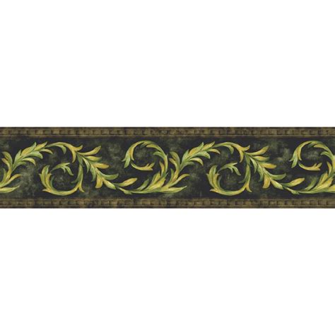 Sunworthy 5 18 Architectural Scroll Prepasted Wallpaper Border At