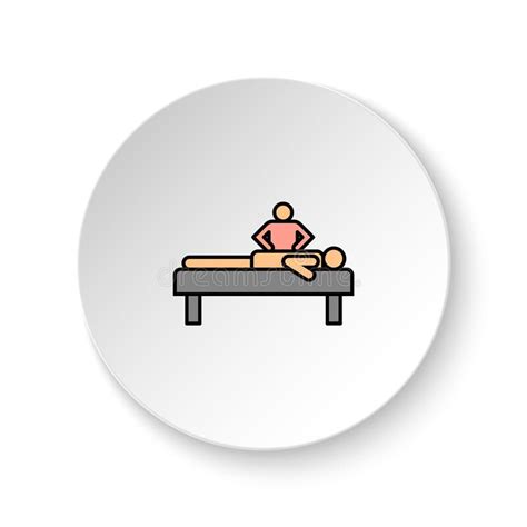 Round Button For Web Icon Diseases Massage Therapy Button Banner