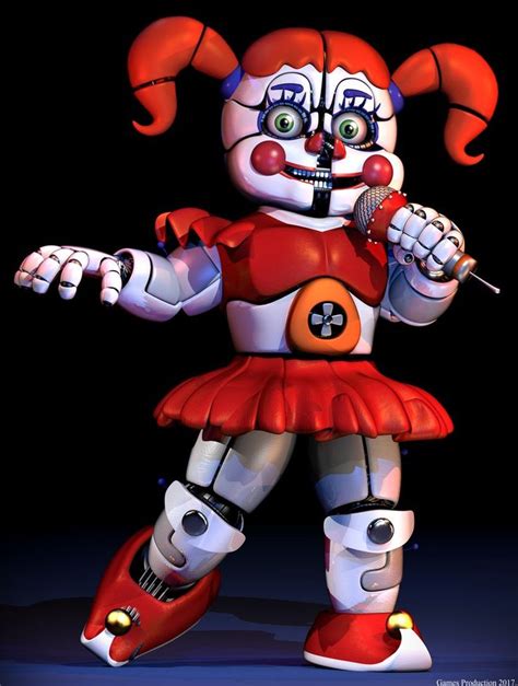 Circus Baby Raw Render By Gamesproduction Fnaf Baby Circus Baby