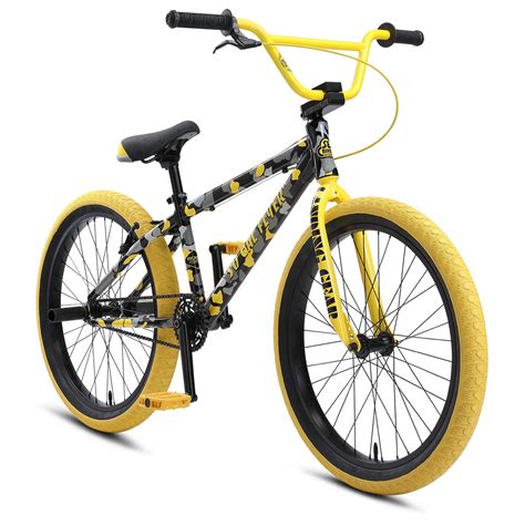 Se So Cal Flyer 24 Inch Bmx Freestyle Bike Yellow Camo Jandr Bicycles