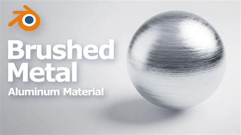 How To Make Brushed Aluminum Material In Blender Procedural Metal