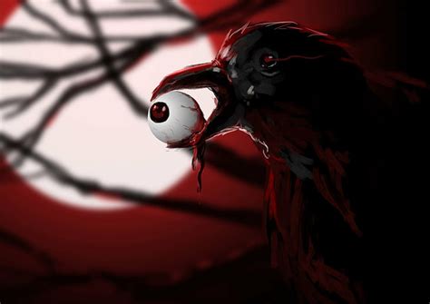 3840x2160px Free Download Hd Wallpaper Dark Creepy Bird Blood