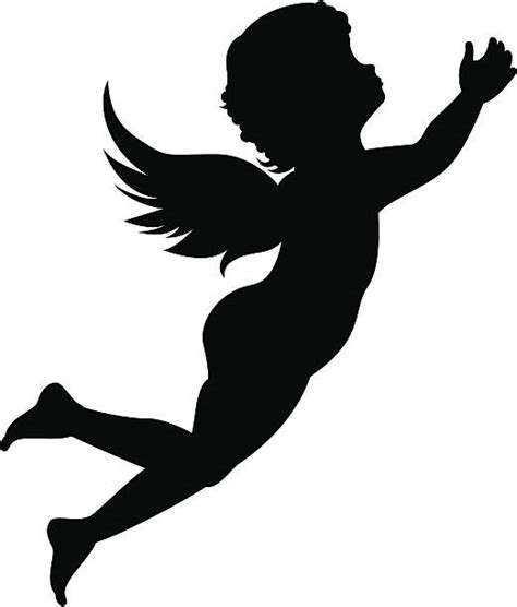 Cherub Baby Angel Silhouette Stock Photos Pictures And Royalty Free