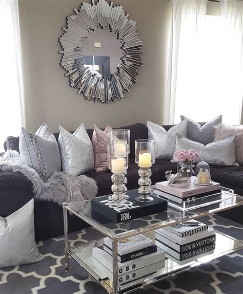 Grey And Silver Living Room Silver Decor Living Room Living Decor