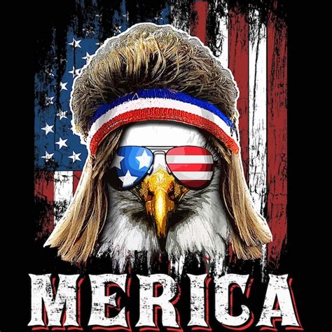 merica eagle mullet 4th of july american flag stars stripes etsy