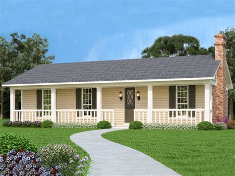 Country Ranch House Plan 021h 0267 Ranch House Exterior Ranch Style