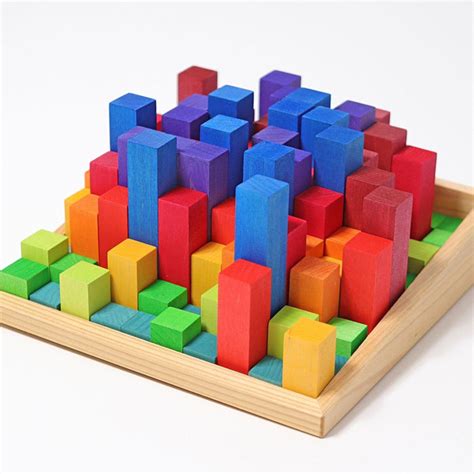 Grimms Small Stepped Counting Blocks From Oskars Wooden Ark