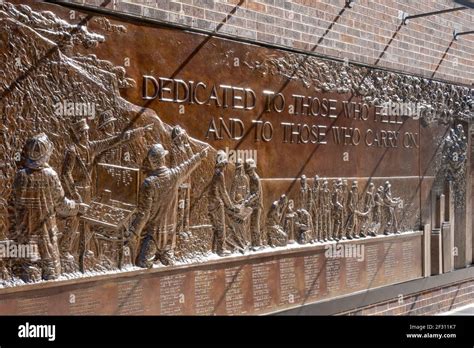 Fdny Memorial Wall In Lower Manhattan Honors The Firefighters Who Lost
