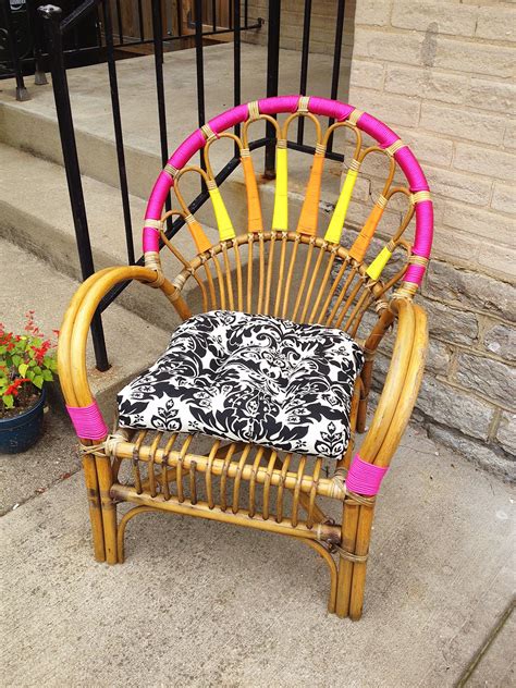 A Soliloquy By Bethany Its A Wrap Rattan Chair Makeover