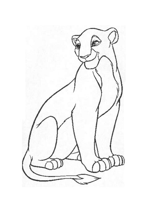 Lioness Coloring Pages Coloring Home