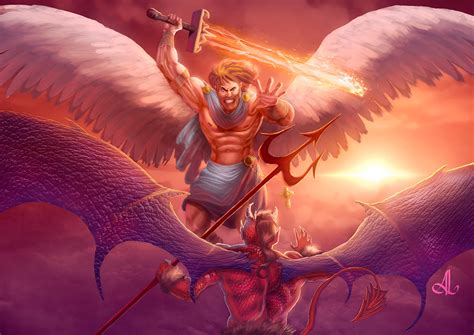 Angel Vs Demon By Assisleite On Deviantart