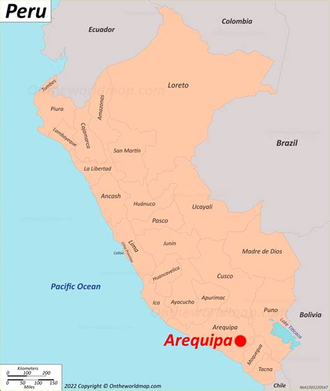Mapa De Arequipa Perú Mapas Detallados De Ciudad De Arequipa