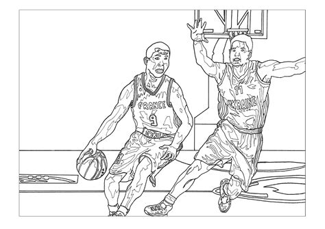 Sport Basketball Sport Coloring Pages For Kids To Print And Color