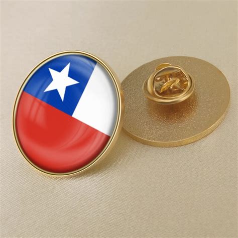 Chile Single Flag Lapel Pins In Brooches From Jewelry And Accessories On