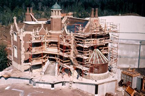 Vintage Walt Disney World A Haunted Mansion Is Built At Magic Kingdom