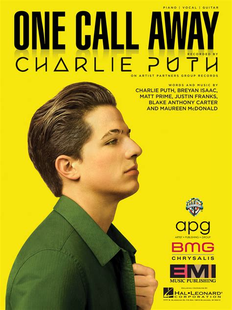 One Call Away By Charlie Puth Sheet Music