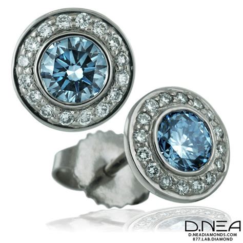 RE1 B Ritani Blue Diamond Stud Earrings This Classic Set Flickr