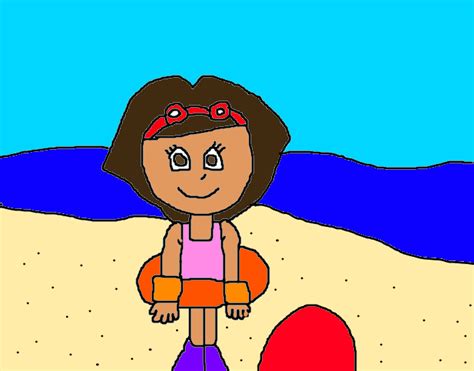 Dora At The Beach By Mikeeddyadmirer89 On Deviantart