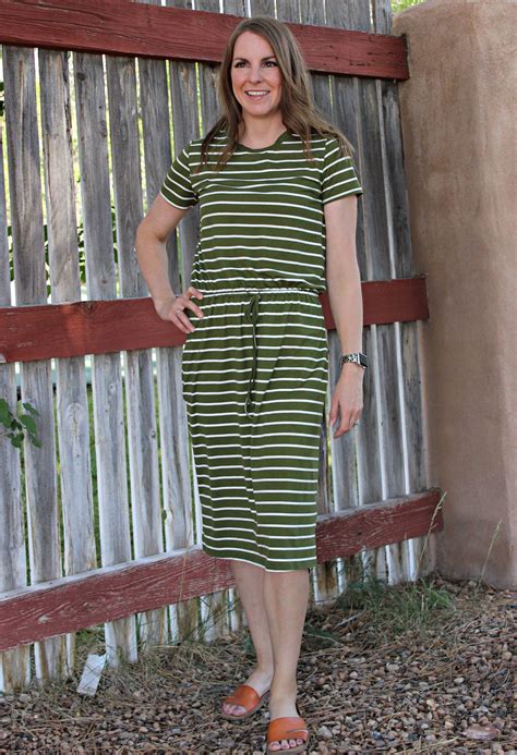 Green Stripe Dress I Dig Pinterest