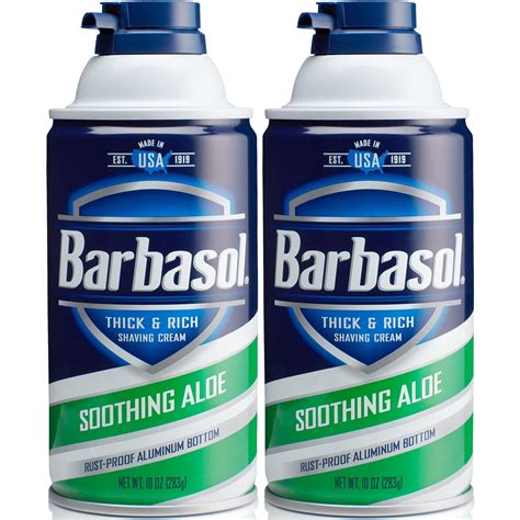 2 Pack Barbasol Thick And Rich Shaving Cream With Soothing Aloe