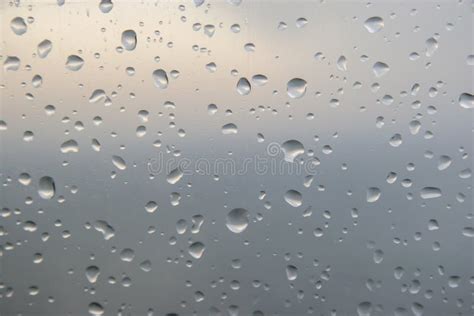 Raindrops On Glass Stock Photo Image Of Drops Wetness 85501286