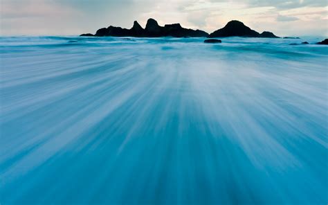 Photography Nature Landscape Sea Water Rock Formation Blue Long
