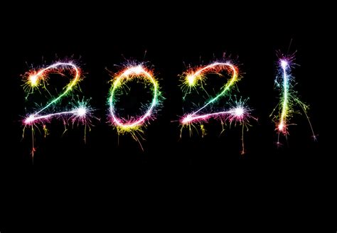 Photo Of New Years 2021 Sign In Pride Colors Free Christmas Images
