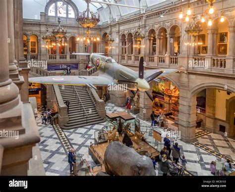 Interior Of The Kelvingrove Art Gallery And Museum In Glasgow Scotland