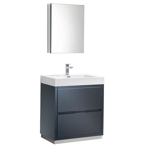 .double bathroom vanity in dark gray with countertop, sinks and medicine cabinets only $2253.02 fast shipping & 1,000s of wcs202080dkgcmunsmed deborah 80 inch double bathroom vanity in dark gray with countertop, sinks and medicine cabinets. Fresca Valencia 30 in. W Vanity in Dark Slate Gray with ...