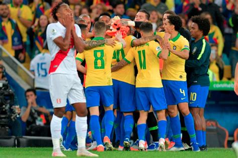 Brazil, copa america 2019 fifa 19 jun 13, 2019. 10-man Brazil defeat Peru to win 2019 Copa America - Daily ...