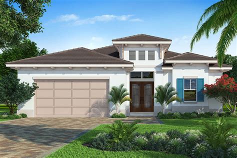 One Story New American House Plan With Large Outdoor Living Area