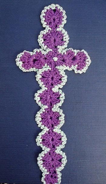 Materials needed if you have trouble printing this page and would like us to send you a printed copy send a #10 sase to: Crocheted Cross Bookmark made with | Crochet bookmark ...