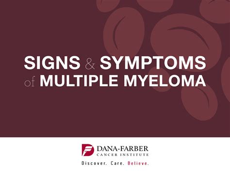 Multiple Myeloma Signs And Symptoms Dana Farber Cancer Institute