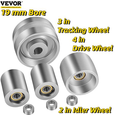 Vevor X In Belt Grinder Wheel Set T Aluminum Mm Bore In Drive Wheel Kit For Hollow