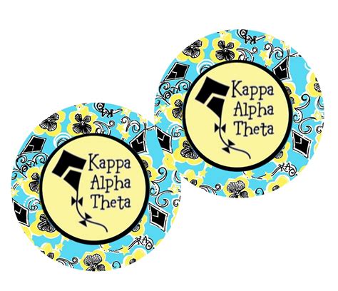 Kappa Alpha Theta Kite 34 Inch Stud Earrings By Sororityearrings