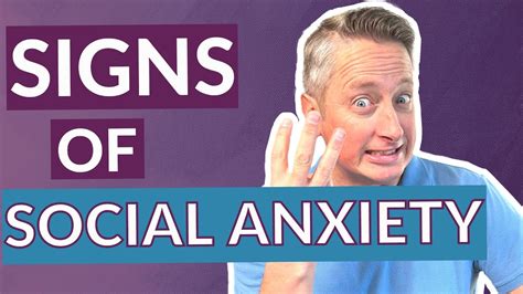 3 Signs You Might Have Social Anxiety Askatherapist Youtube
