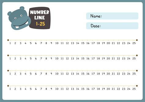 4 Best Images Of Printable Number Lines To 25 Printable Number Line 0