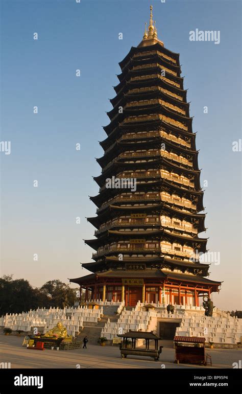 China Changzhou Tianning Temple Pagoda Stock Photo Alamy