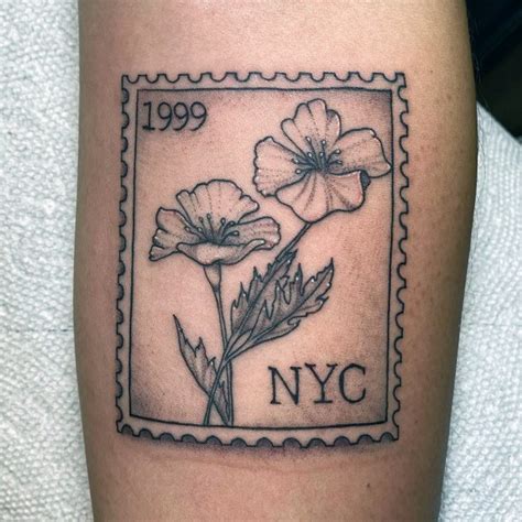 Top 100 Best Postage Stamp Tattoos For Women Mail Design Ideas