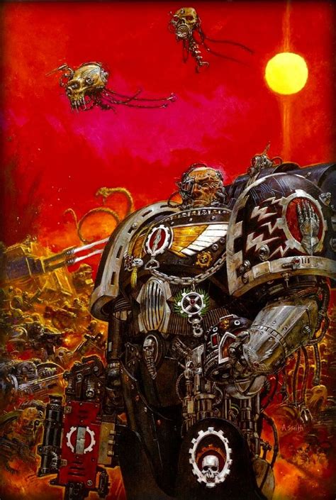 Iron Hands Veteran Sergeant Warhammer Art Warhammer 40k Artwork