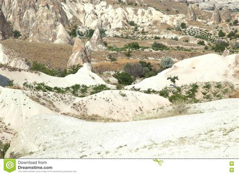 Ancient Cave Town Near Goreme Turkey Stock Image Image Of Erosion
